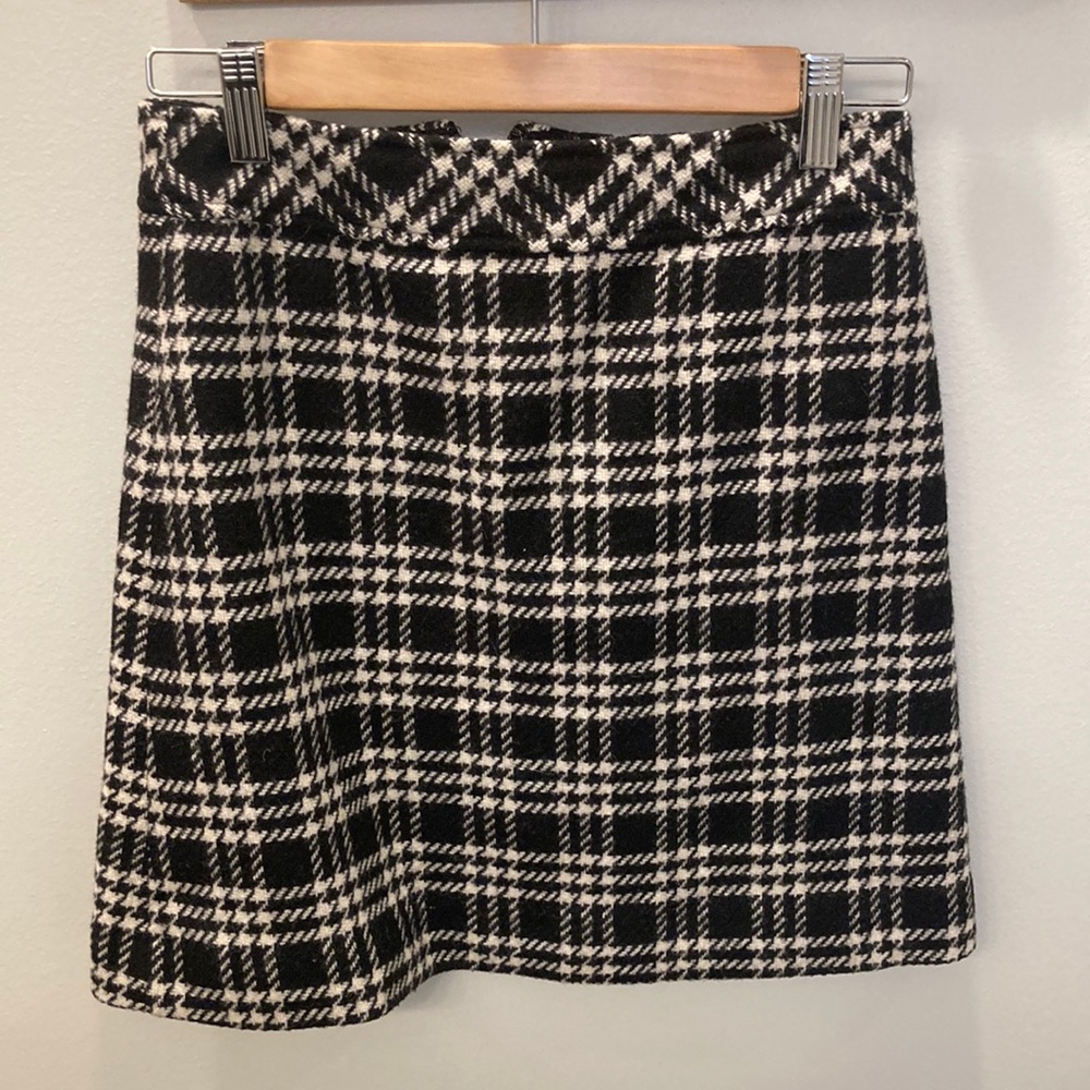 JCREW Wool Plaid Skirt 00